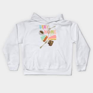 Stay Home Coffee Cake Kids Hoodie